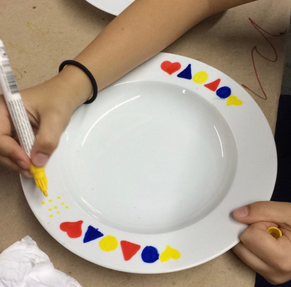 pintura em porcelana